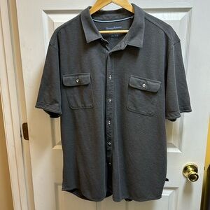 Tommy Bahama Gray button down with pockets
